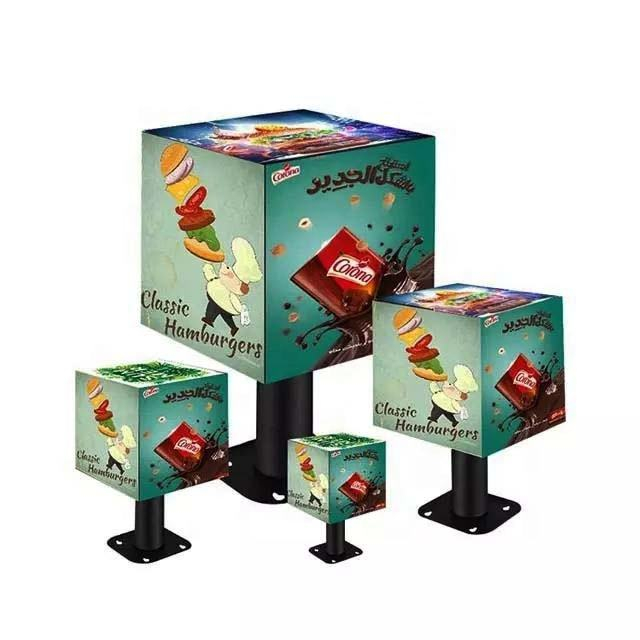 Outdoor Five Faces Cube Led Display Wifl Customized HD Magic Cube Led Display