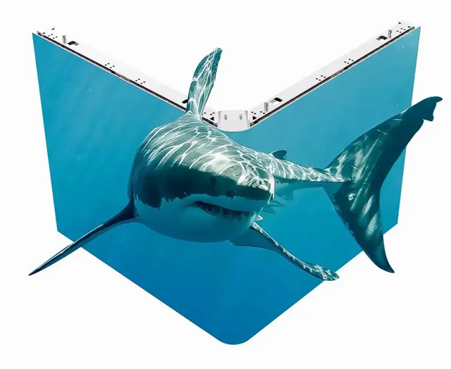 Naked-Eye 3D Giant Player Video Wall Full Color LED Screen Display