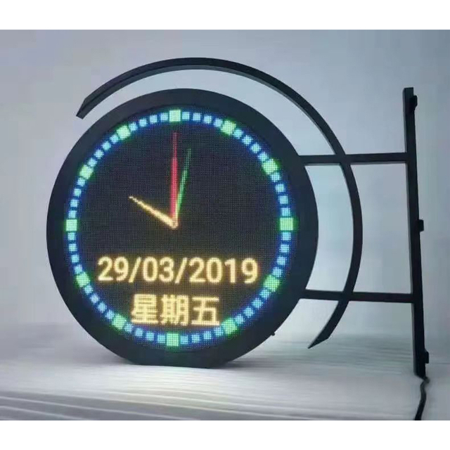 RGB Sign Board Round Shape Double Sided Circular LED Screen