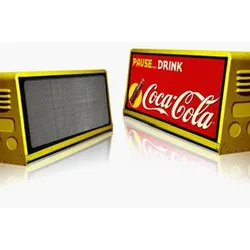 Remote Control Outdoor Advertising Led Taxi Top Screen Display