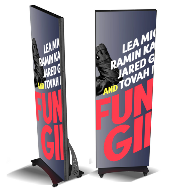 Indoor Usage 4G Advertising Mirror Portable shopping mall Poster led display