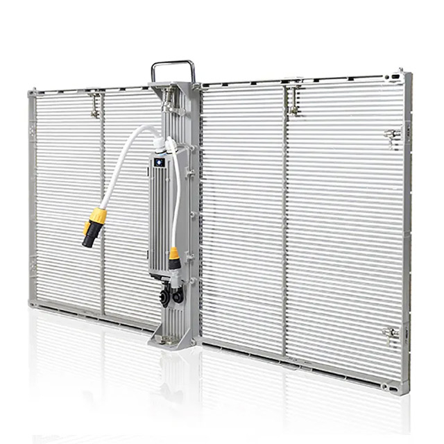 High Brightness Full Color P3.9-7.8 Glass Window Moving Advertising LED Screen Indoor Outdoor Display