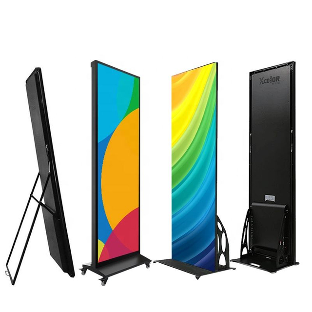 Digital Advertising Mirror Floor Standing Video Board LED Poster Display